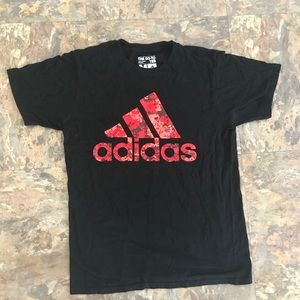 Adidas Red Digital Camo Graphic Tee